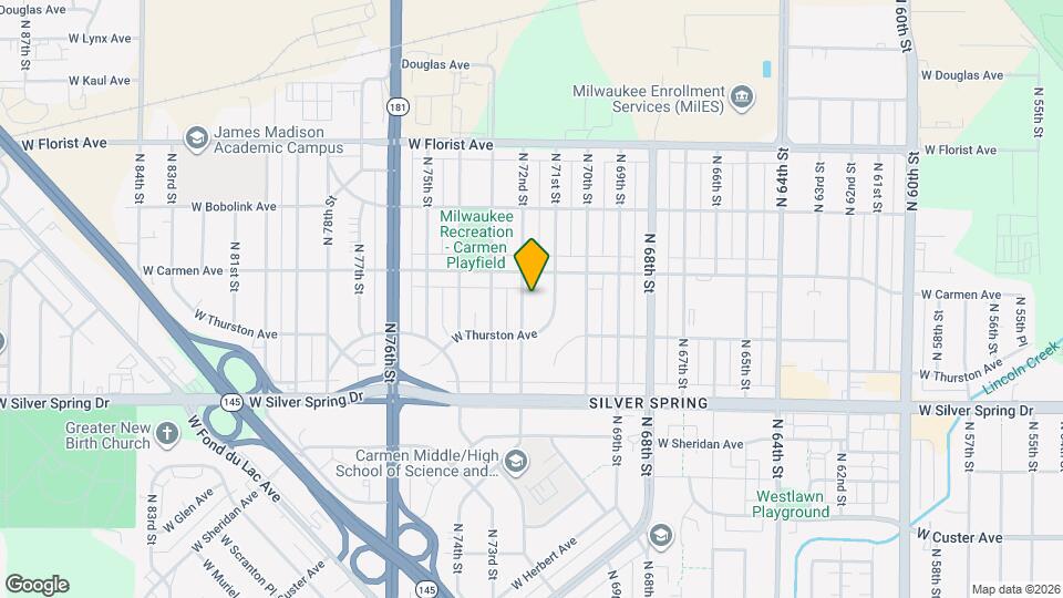 5746 N 72nd St Map and Location Details