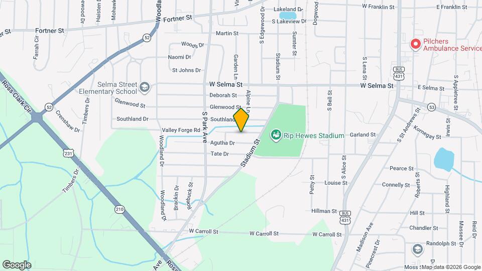 909 Yorktown Rd Map and Location Details