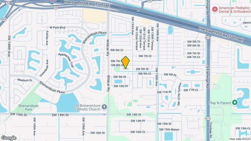 13380 SW 9th St Map and Location Details