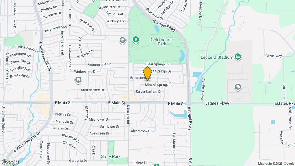 1625 Mineral Springs Dr Map and Location Details