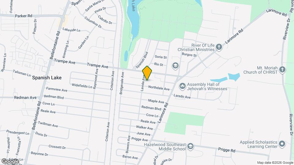 1138 Lakeview Ave Map and Location Details