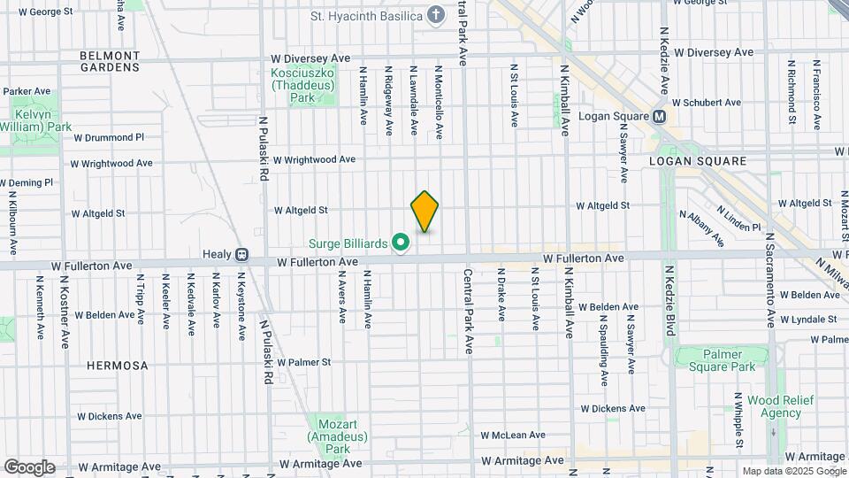 2423 N Lawndale Ave Mapa y Detalles de la Ubicación