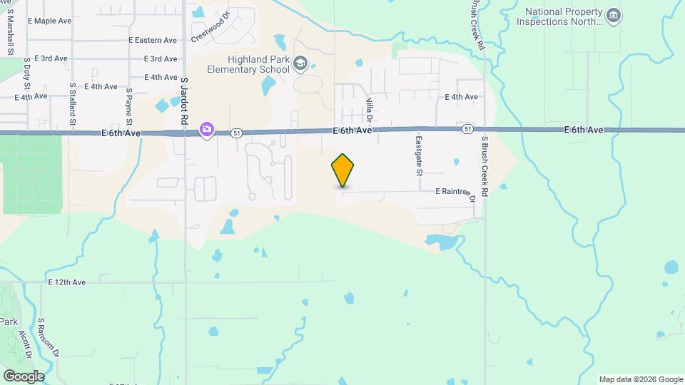 802 S Blackjack St Map and Location Details