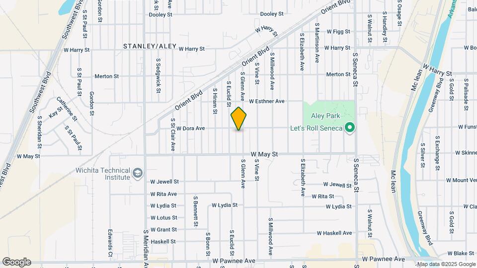 1909 S Glenn Ave Mapa y Detalles de la Ubicación
