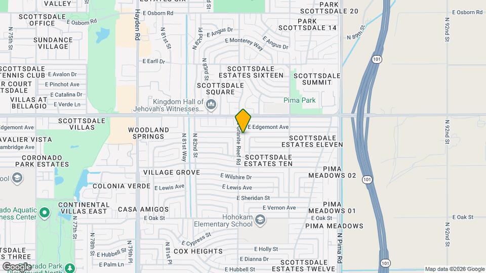 2801 N Granite Reef Rd Mapa y Detalles de la Ubicación