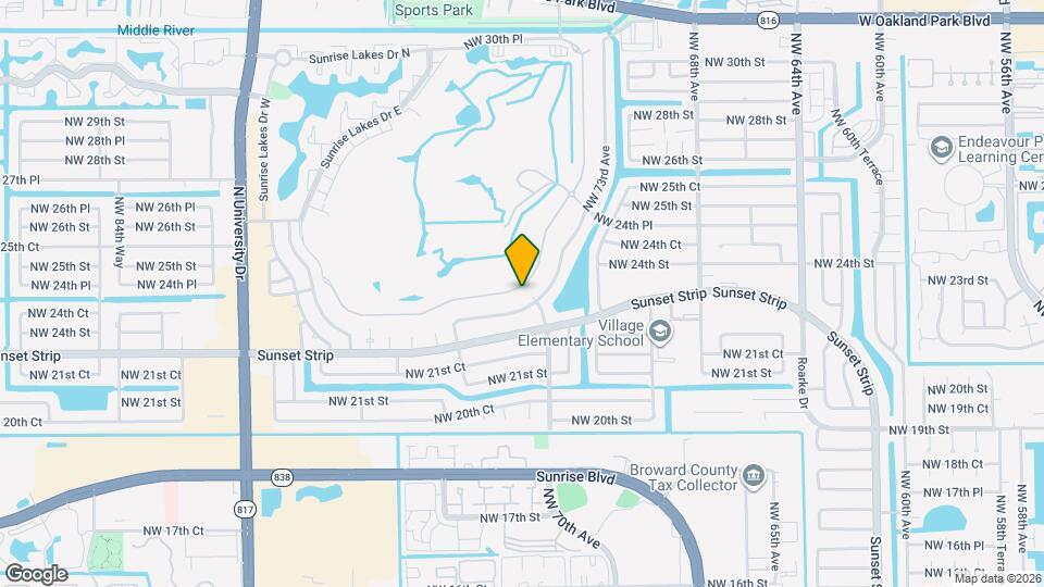 7400 S Aragon Blvd Map and Location Details