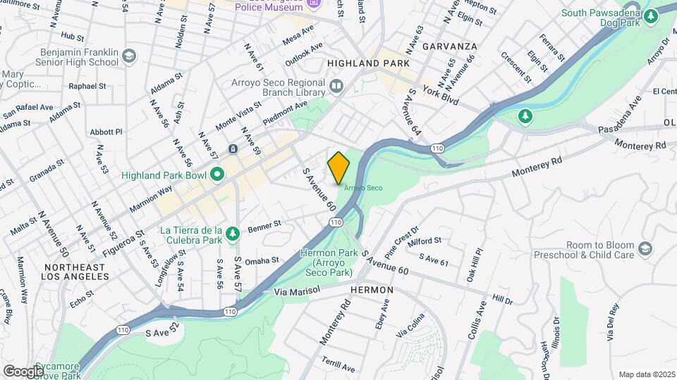 327 S Avenue 60 Mapa y Detalles de la Ubicación