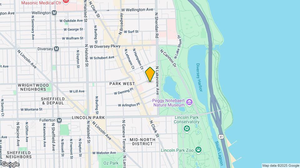 2550 N Lakeview Ave Map and Location Details