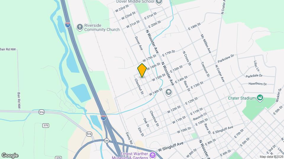 1512 N Walnut St Map and Location Details