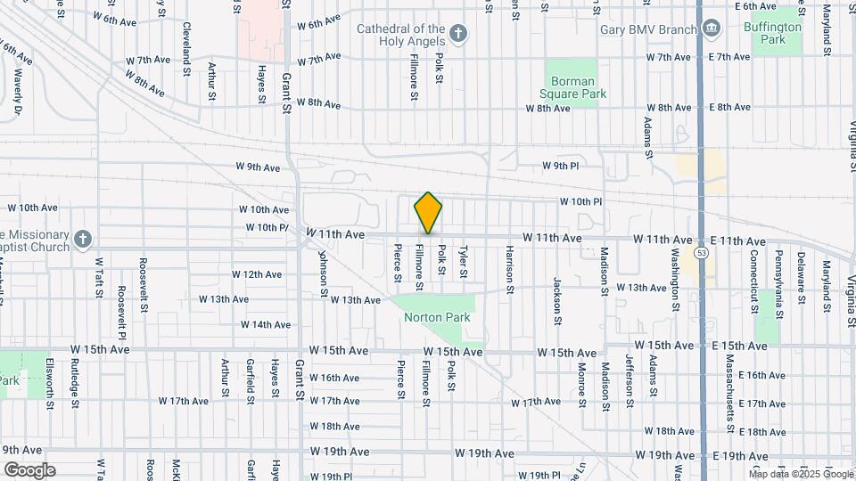 1021 W 11th Ave Map and Location Details