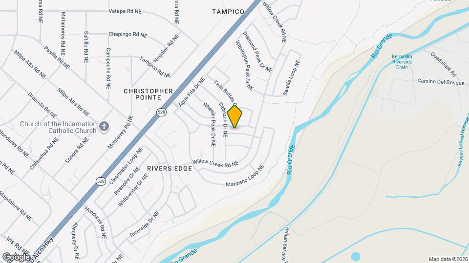 7259 Pajarito Rd NE Map and Location Details