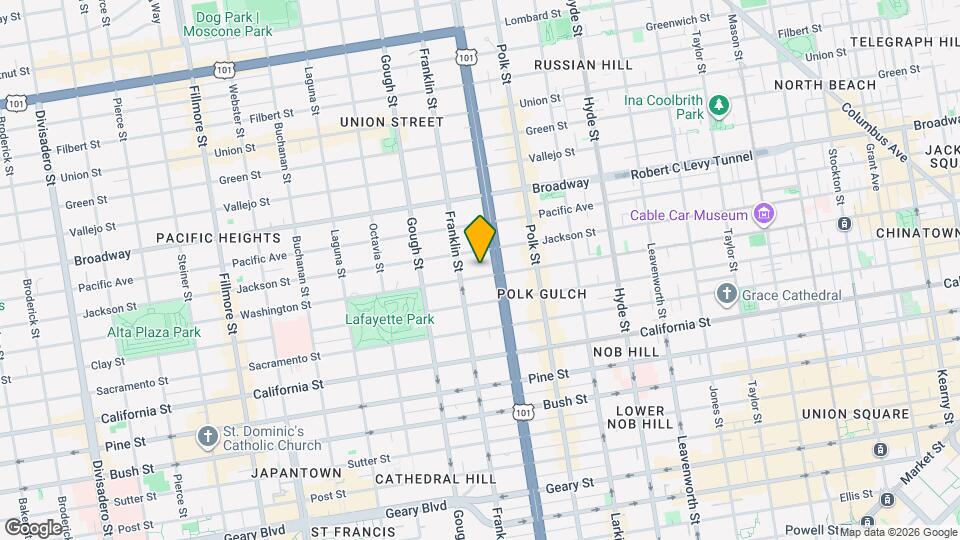 1840 Washington St Map and Location Details