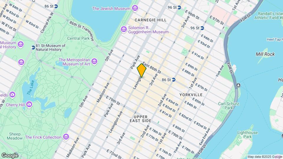 1235 Lexington Ave Map and Location Details
