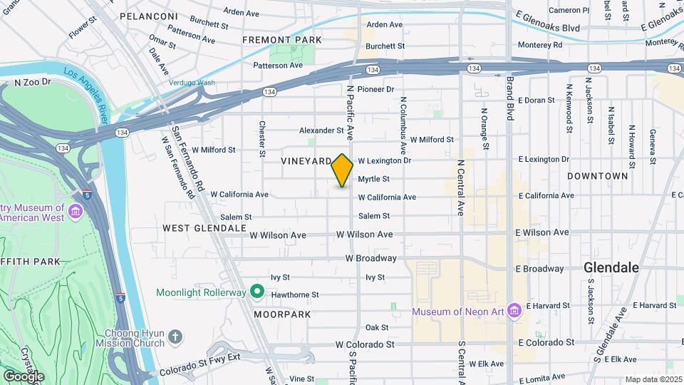 509 W California Ave Mapa y Detalles de la Ubicación