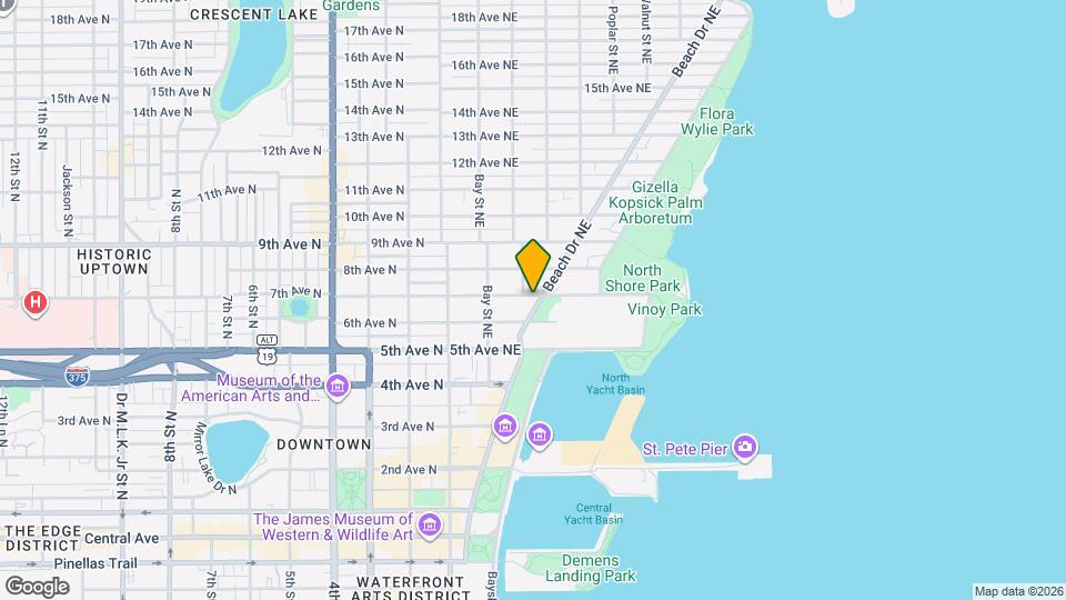 656 Beach Dr NE Map and Location Details
