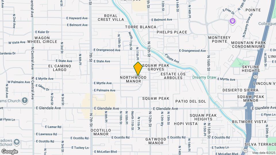 1117 E Nicolet Ave Map and Location Details