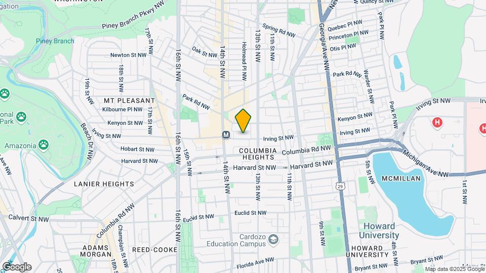 1329 Irving St NW Map and Location Details