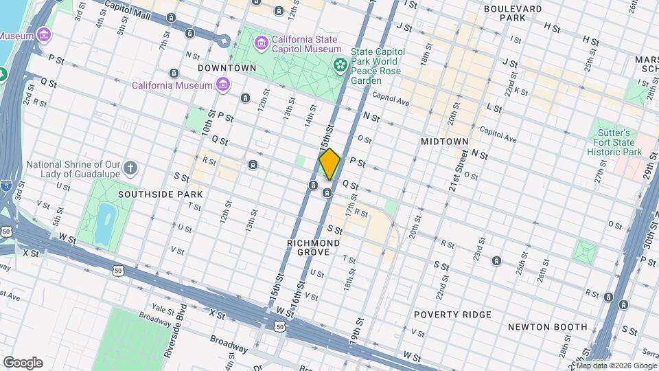 1708 1/2 16th St Mapa y Detalles de la Ubicación