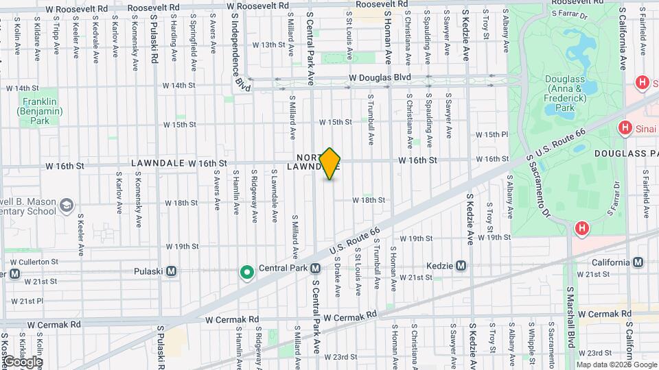 1632 S Drake Ave Mapa y Detalles de la Ubicación