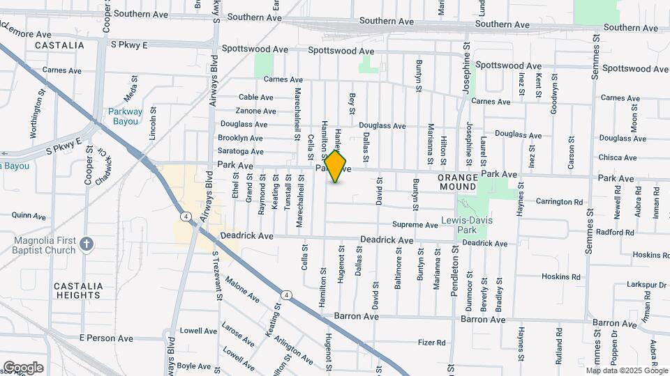 1030 Hamilton St Mapa y Detalles de la Ubicación
