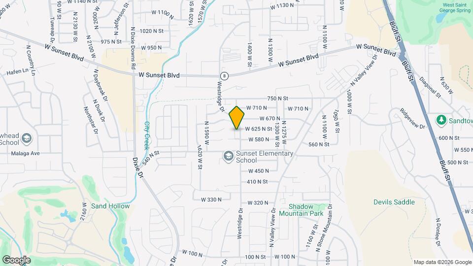 585 Westridge Dr Map and Location Details