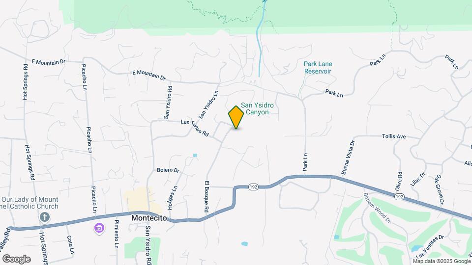 750 El Bosque Rd Map and Location Details