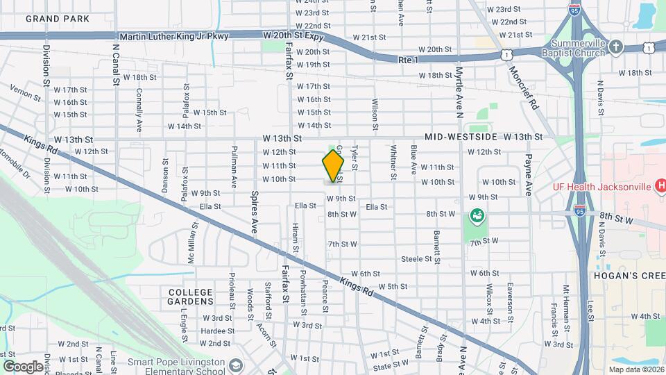 1658 W 10th St Map and Location Details