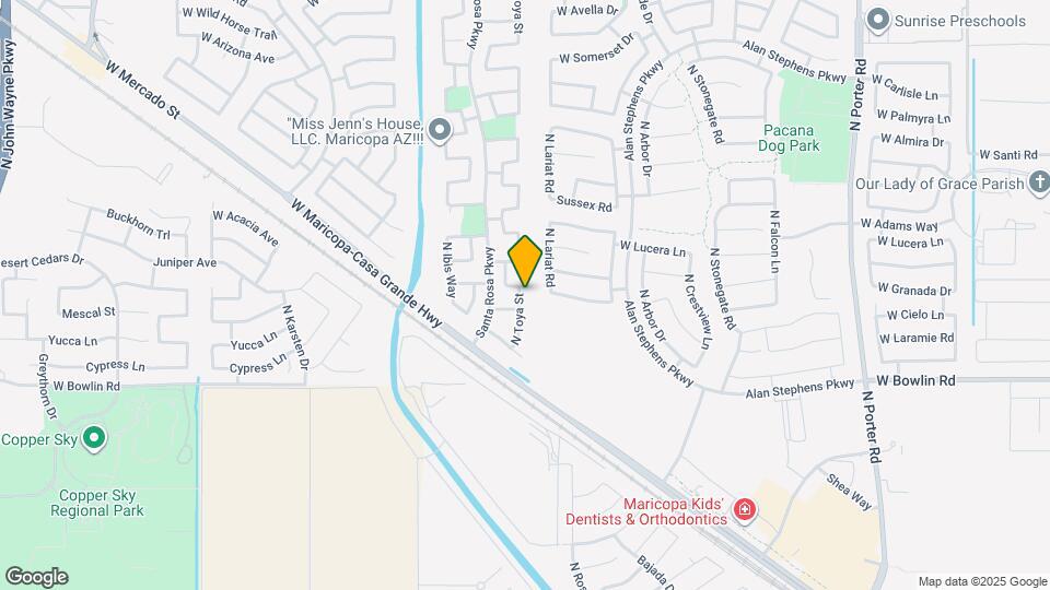 18355 N Toya St Map and Location Details