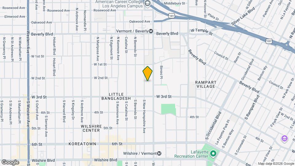 226 S New Hampshire Ave, Unit Apt 1 Map and Location Details