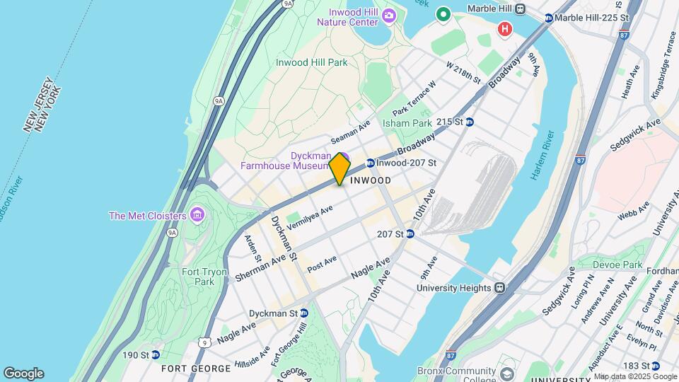 644 W 204th St Mapa y Detalles de la Ubicación