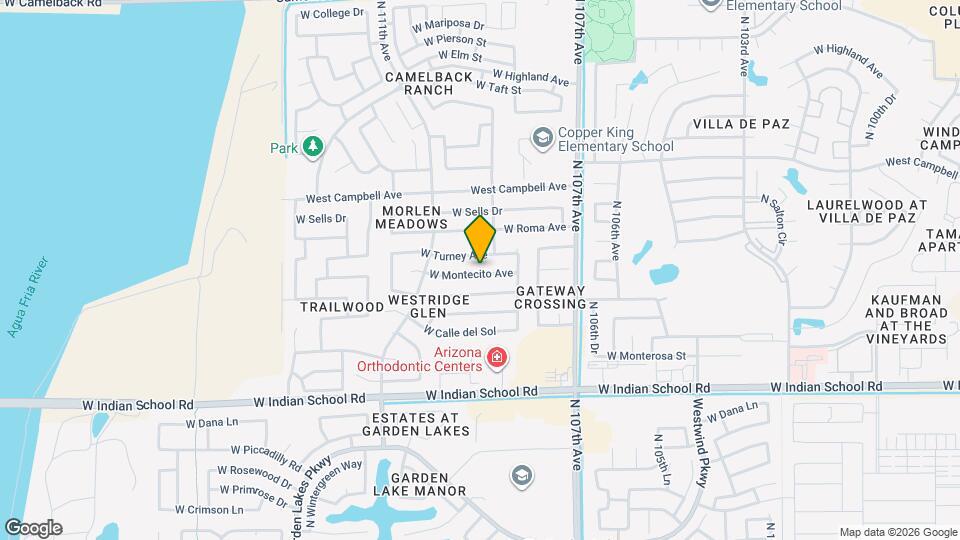 10902 W Montecito Ave Map and Location Details