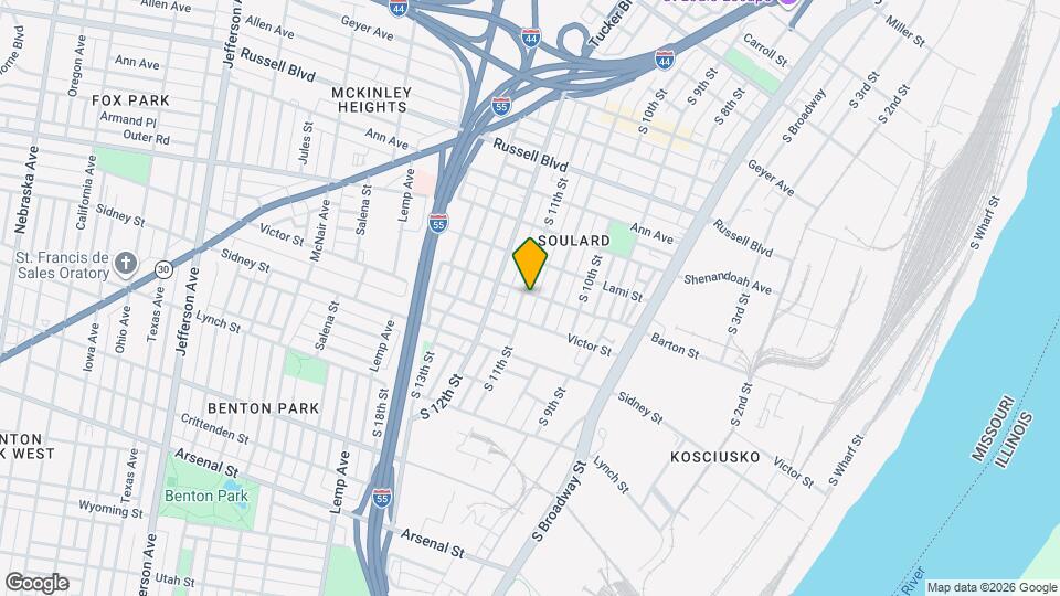 2400 S 11th St Map and Location Details