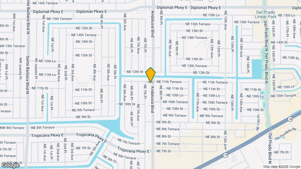 1108 Andalusia Blvd Map and Location Details