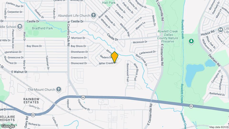1626 Bitter Creek Dr Map and Location Details