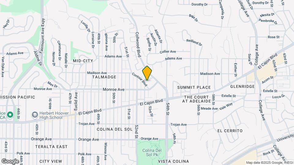 4533-4535 Contour Blvd Mapa y Detalles de la Ubicación