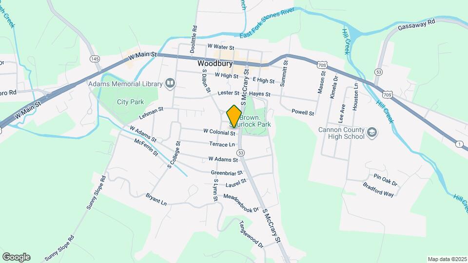 102 W Colonial St Map and Location Details