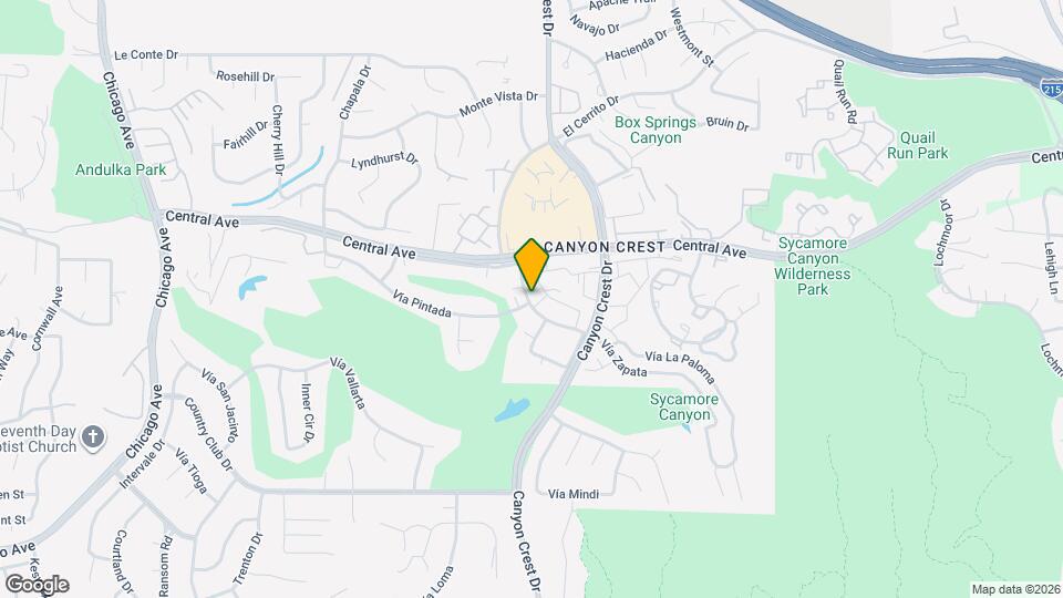Canyon Crest Hills Apartments Map and Location Details