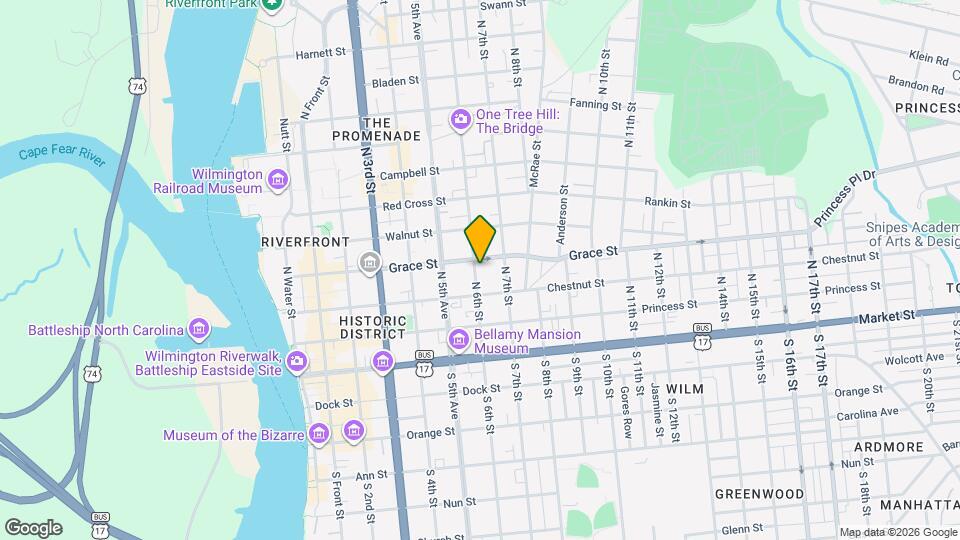 216 N 6th St Map and Location Details