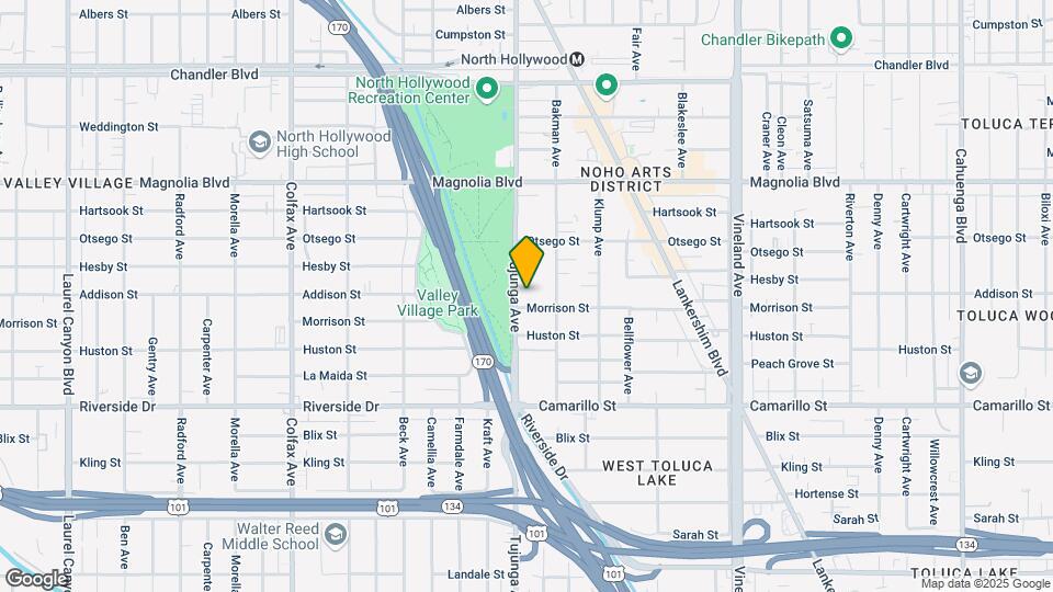 5010 Tujunga Ave Map and Location Details