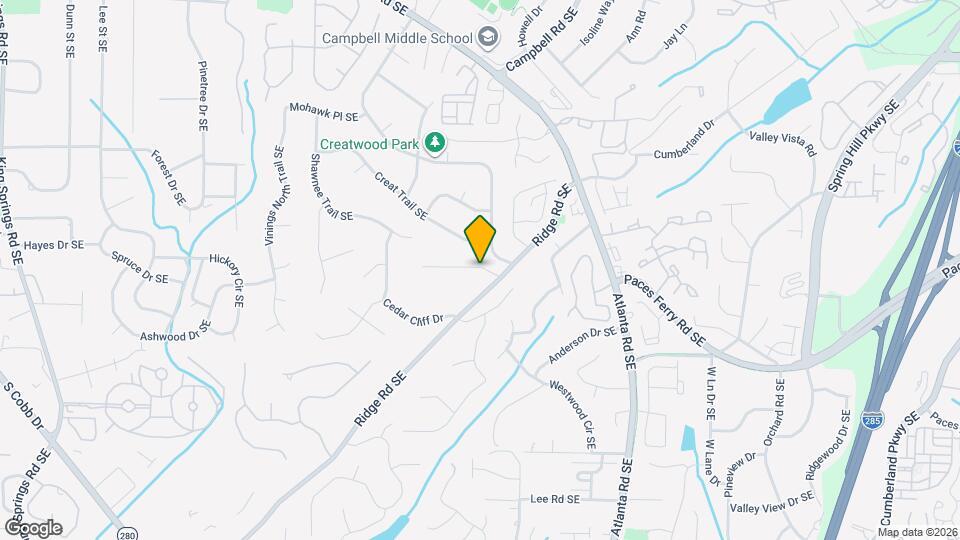 Aventine at Vinings Map and Location Details