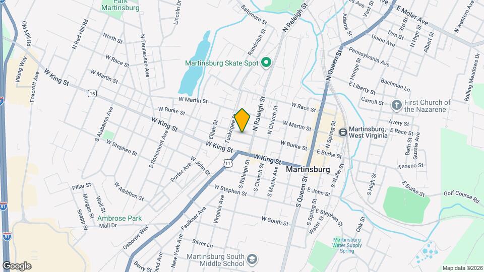 515 W Burke St, Unit Carriage House Map and Location Details