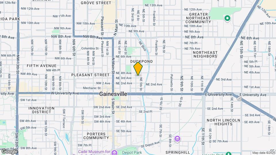 408 NE 3rd Ave Map and Location Details