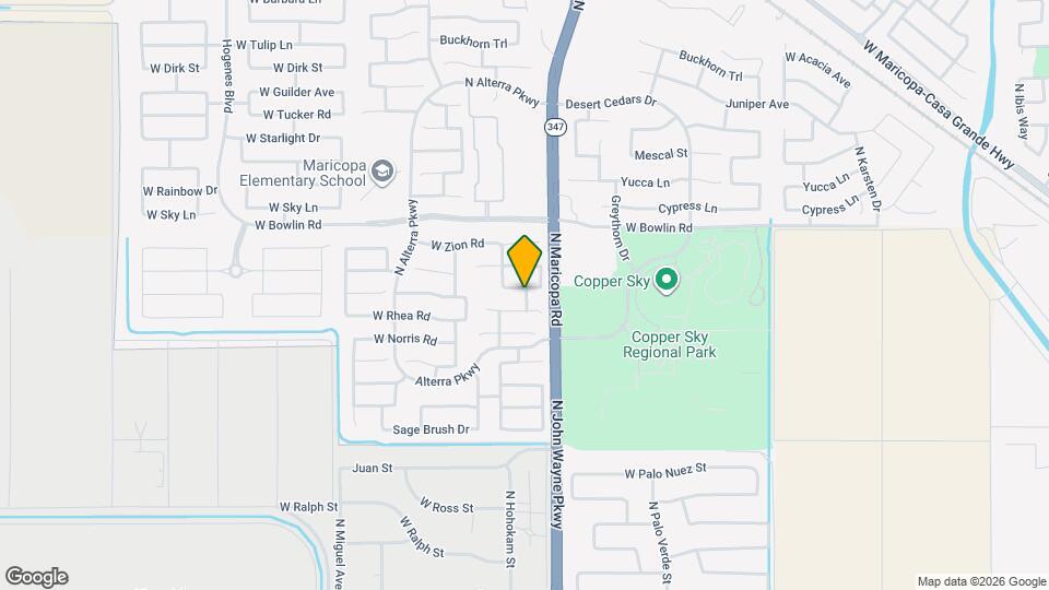 44809 W Horse Mesa Rd Map and Location Details