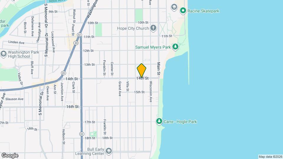 1400 College Ave Mapa y Detalles de la Ubicación