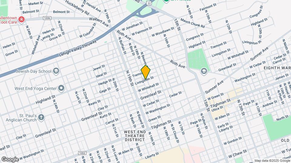 1804 Livingston St Map and Location Details