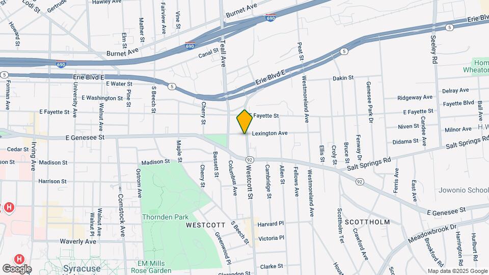 216 Westcott St, Unit 1 Map and Location Details