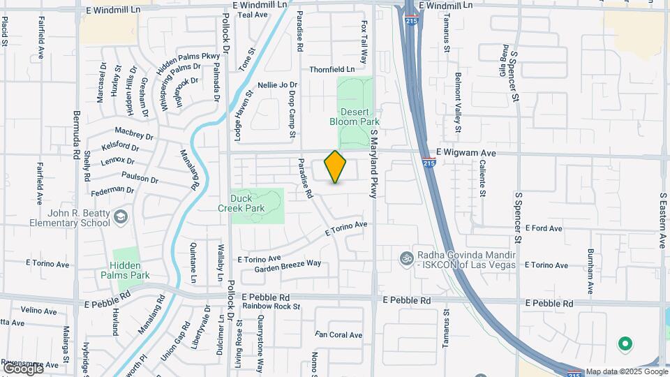 1100 Warm Canyon Way Map and Location Details