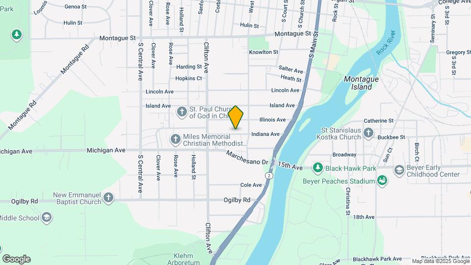 723 Indiana Ave Map and Location Details