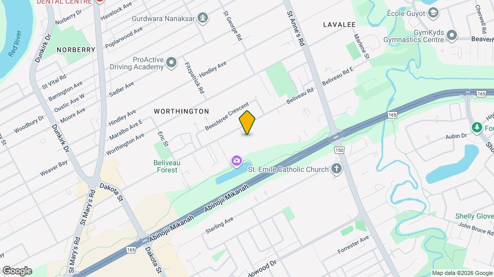 270 Beliveau Rd Map and Location Details