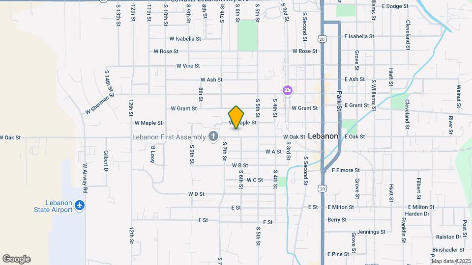 515 W Oak St Map and Location Details
